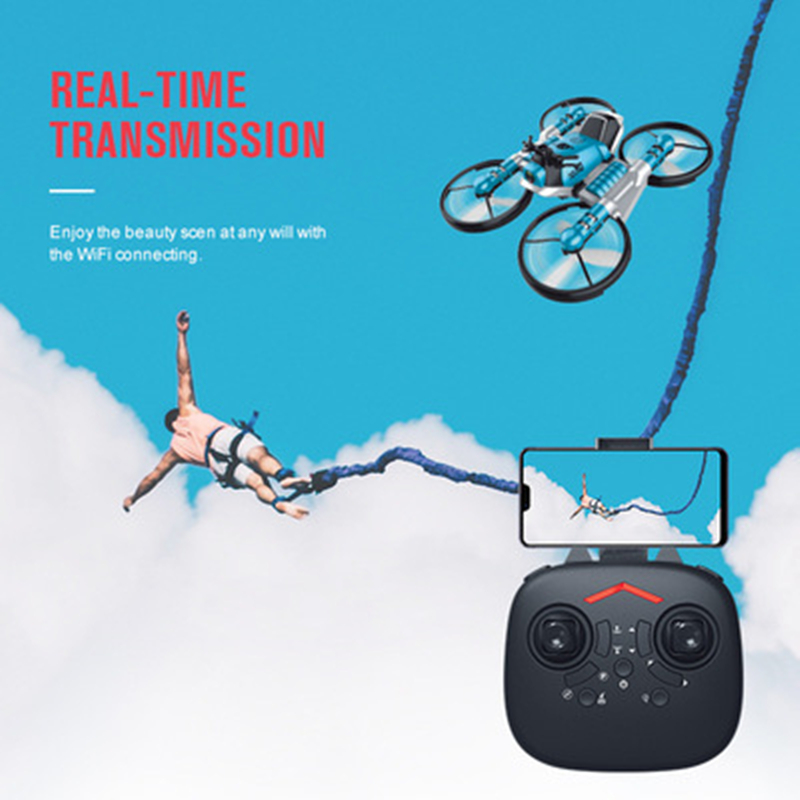 Rc Helicopter Electric - Land And Air Deformation Folding RC