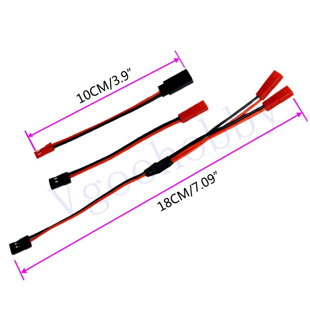 Male JR to Female JST Y Splitt - огляд і ціна Rc Helicopter Servo