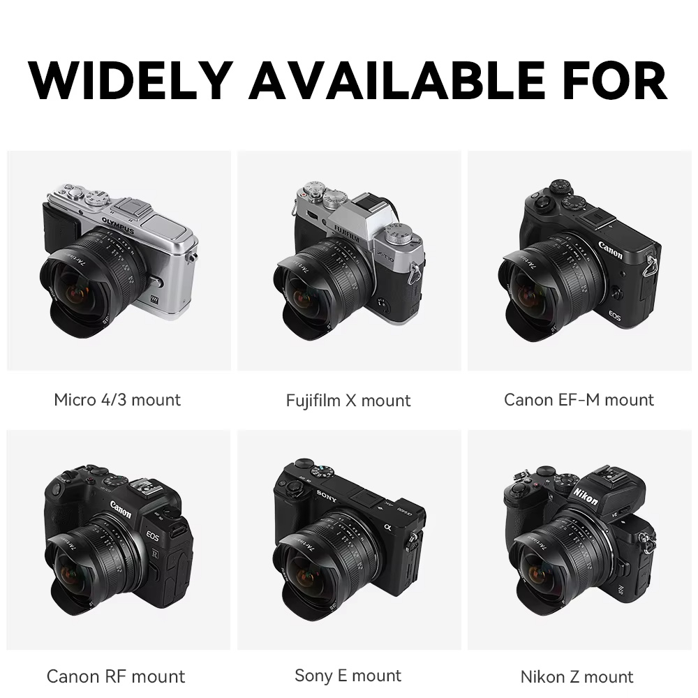 7artisans 7.5mm F2.8 II APS-C  - огляд і ціна Canon Camera Eos M50 Mark Ii