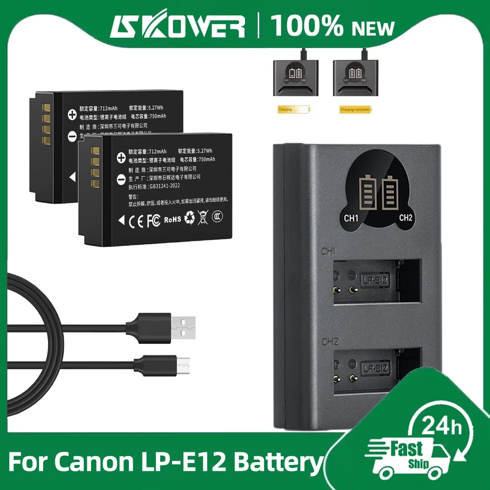 New LP-E12 Camera Battery for  - огляд і ціна Canon Camera Eos M50 Mark Ii