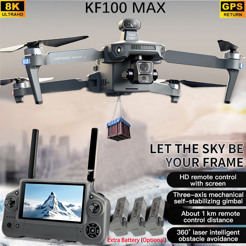 KF100 MAX GPS Drone 4K Camera  - огляд і ціна Rc Helicopter Electric