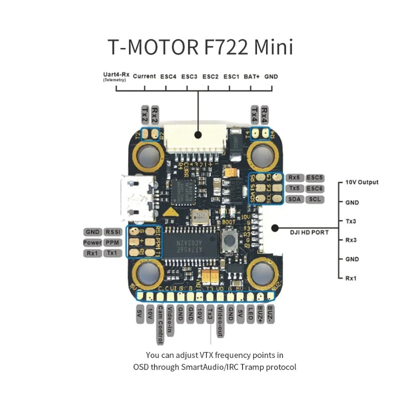 T-Motor MINI F7 FC & F45A 4in1 - огляд і ціна Betaflight Fc F7