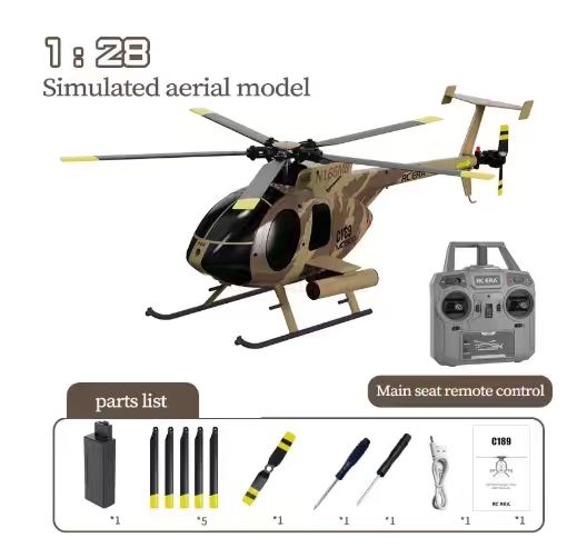 C189 MD500 RC Helicopter 1:28  - огляд і ціна Rc Helicopter Nitro